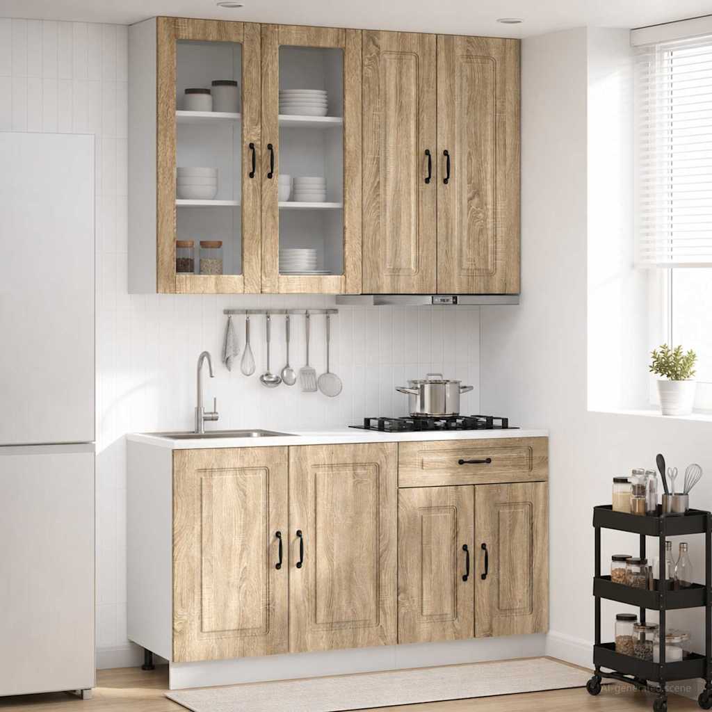 Μονάδα κουζίνας KALMAR 4 pcs Sonoma Δρυς Επεξεργασμένο Ξύλο - Pakobazaar
