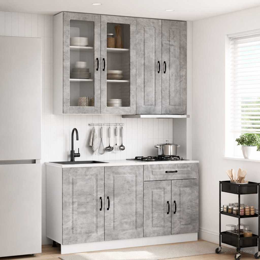 Μονάδα κουζίνας KALMAR 4 pcs Γκρι Σκυροδέματος - Pakobazaar