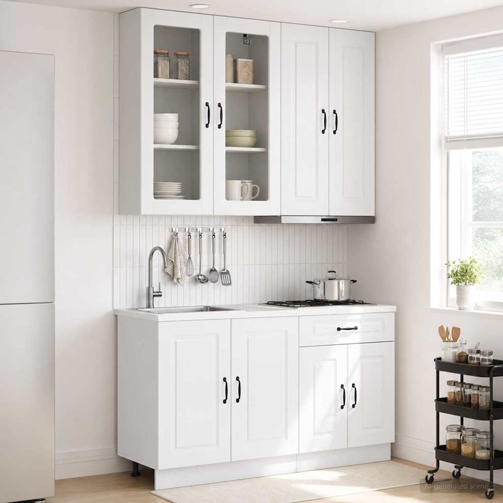 Μονάδα κουζίνας KALMAR 4 pcs Γυαλιστερό Λευκό