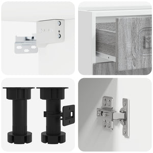 Μονάδα κουζίνας KALMAR 4 pcs Γκρι Sonoma Επεξεργασμένο Ξύλο - Pakobazaar