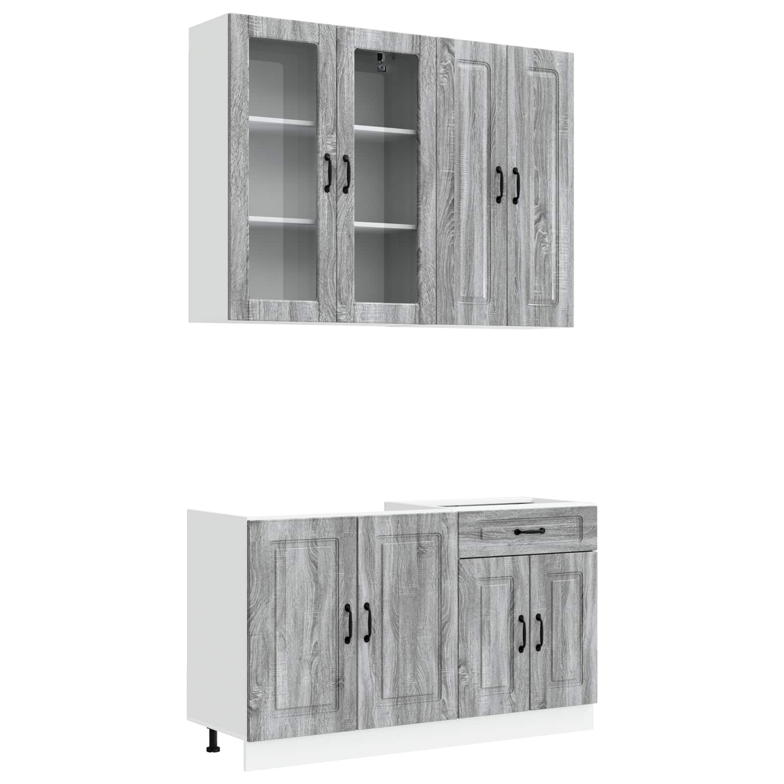Μονάδα κουζίνας KALMAR 4 pcs Γκρι Sonoma Επεξεργασμένο Ξύλο - Pakobazaar