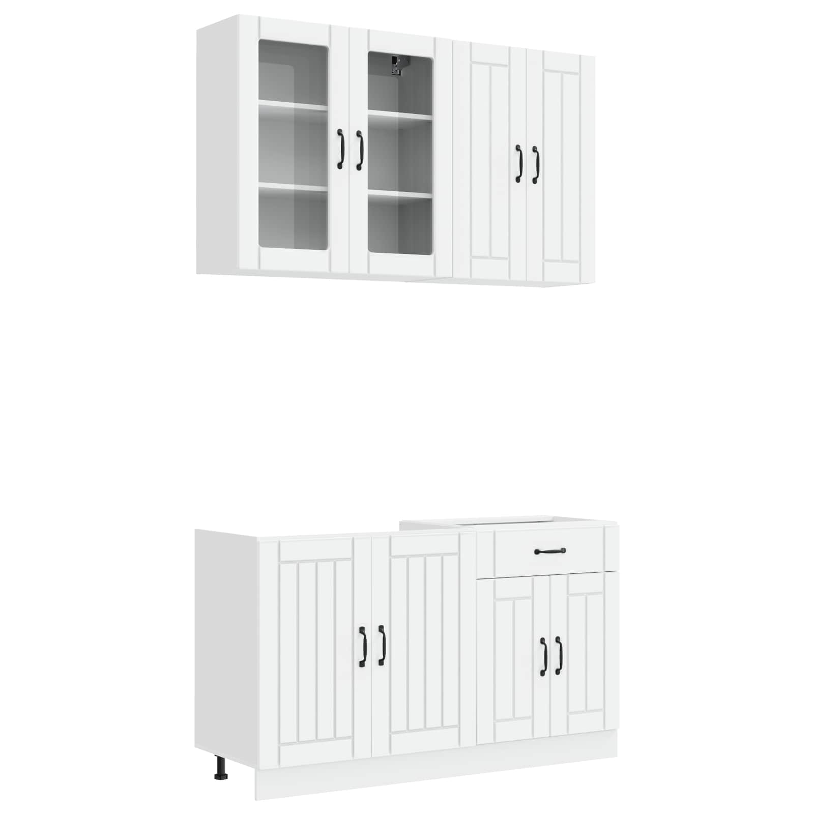 Μονάδα κουζίνας LUCCA 4 pcs Λευκό Επεξεργασμένο Ξύλο