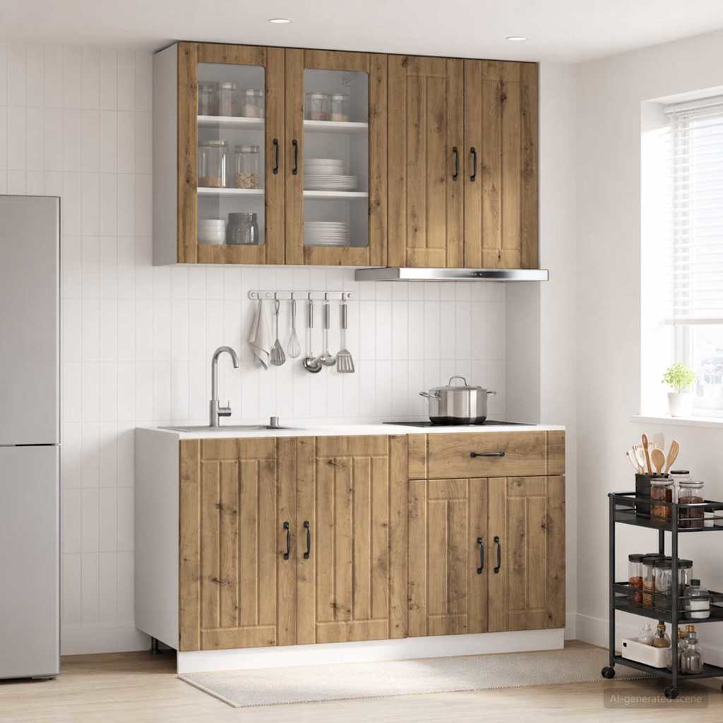 Μονάδα κουζίνας LUCCA 4 pcs Artisan Δρυς Επεξεργασμένο Ξύλο
