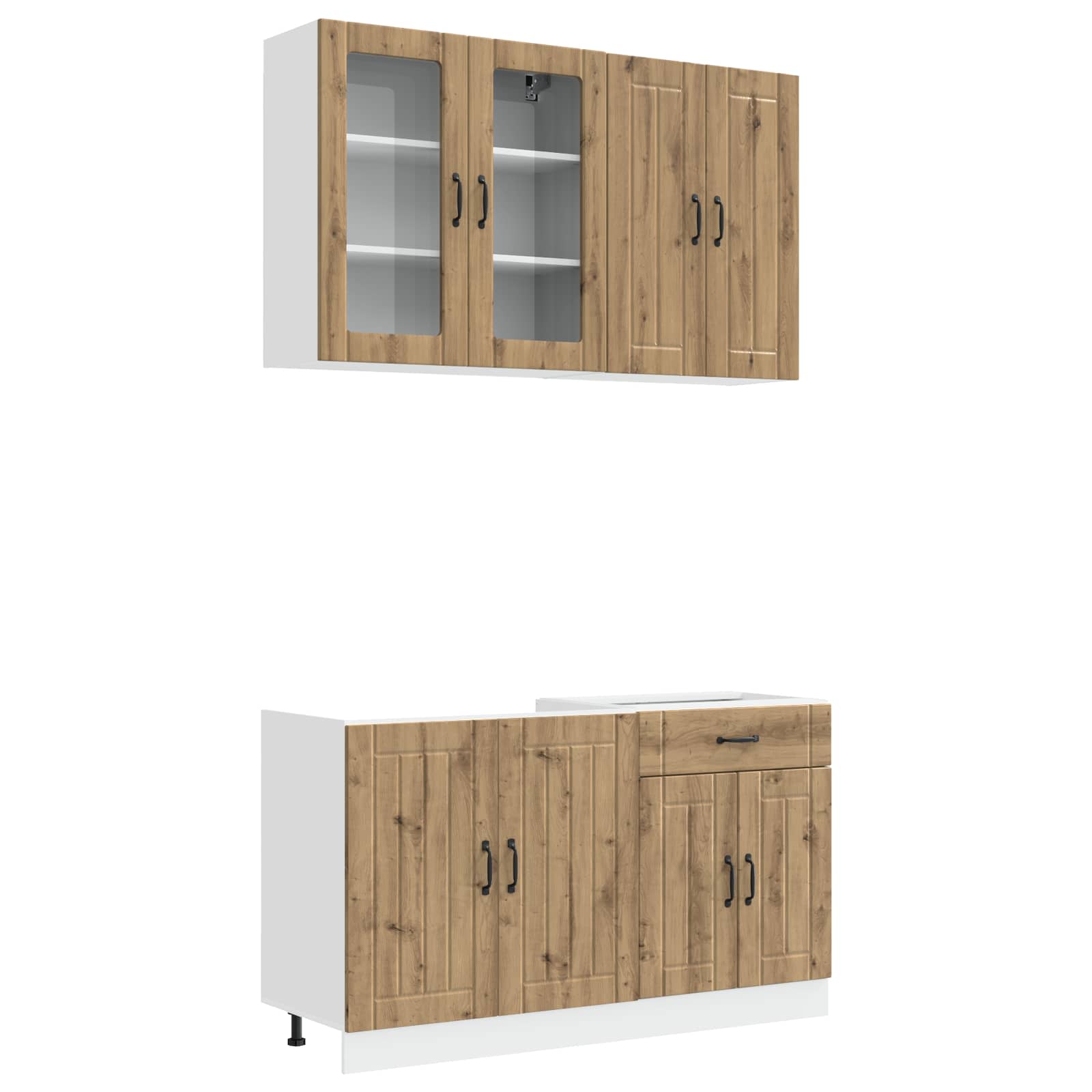 Μονάδα κουζίνας LUCCA 4 pcs Artisan Δρυς Επεξεργασμένο Ξύλο
