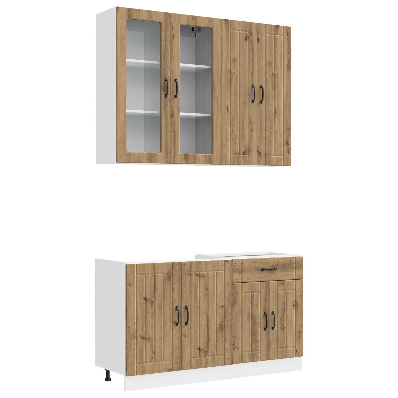 Μονάδα κουζίνας LUCCA 4 pcs Artisan Δρυς Επεξεργασμένο Ξύλο