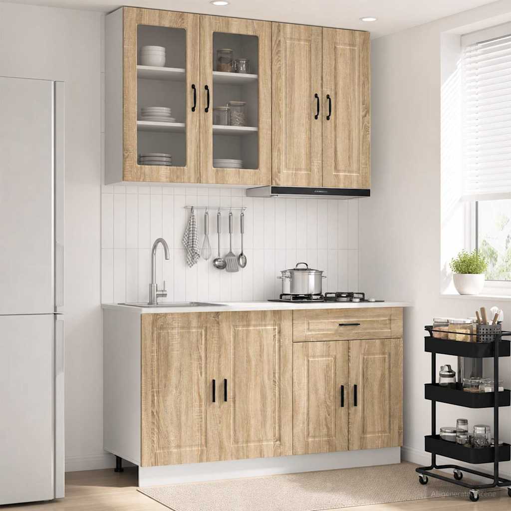 Μονάδα κουζίνας PORTO 4 pcs Sonoma Δρυς Επεξεργασμένο Ξύλο - Pakobazaar
