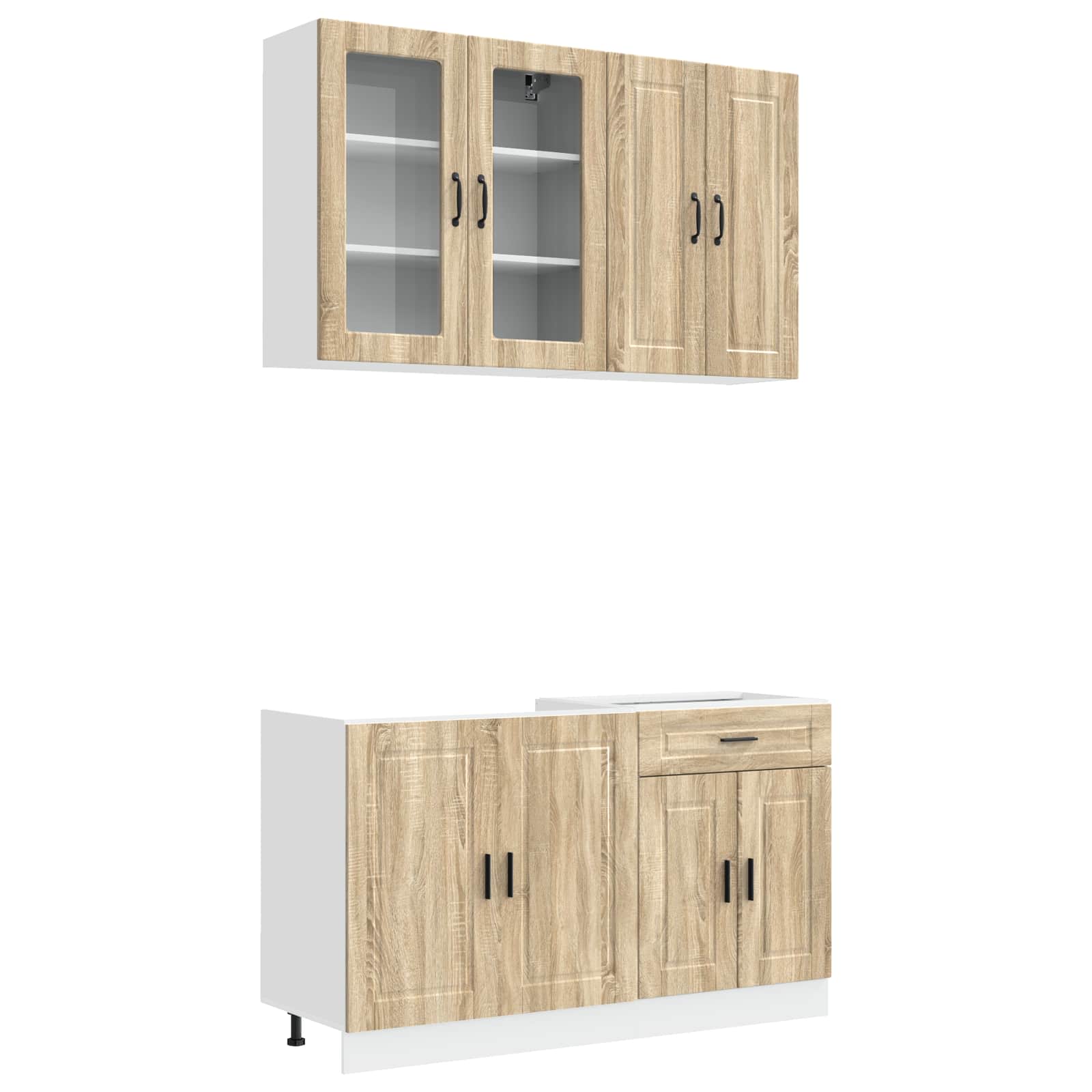 Μονάδα κουζίνας PORTO 4 pcs Sonoma Δρυς Επεξεργασμένο Ξύλο - Pakobazaar
