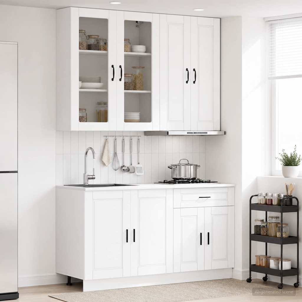 Μονάδα κουζίνας PORTO 4 pcs Λευκό Επεξεργασμένο Ξύλο