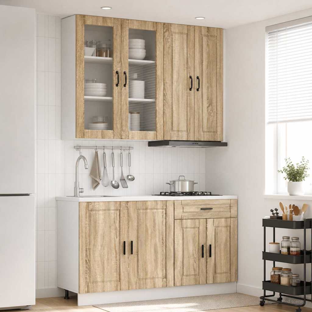 Μονάδα κουζίνας PORTO 4 pcs Sonoma Δρυς Επεξεργασμένο Ξύλο - Pakobazaar