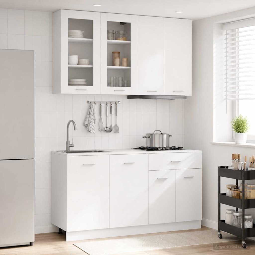 Μονάδα κουζίνας LYON 4 pcs Λευκό Επεξεργασμένο Ξύλο - Pakobazaar