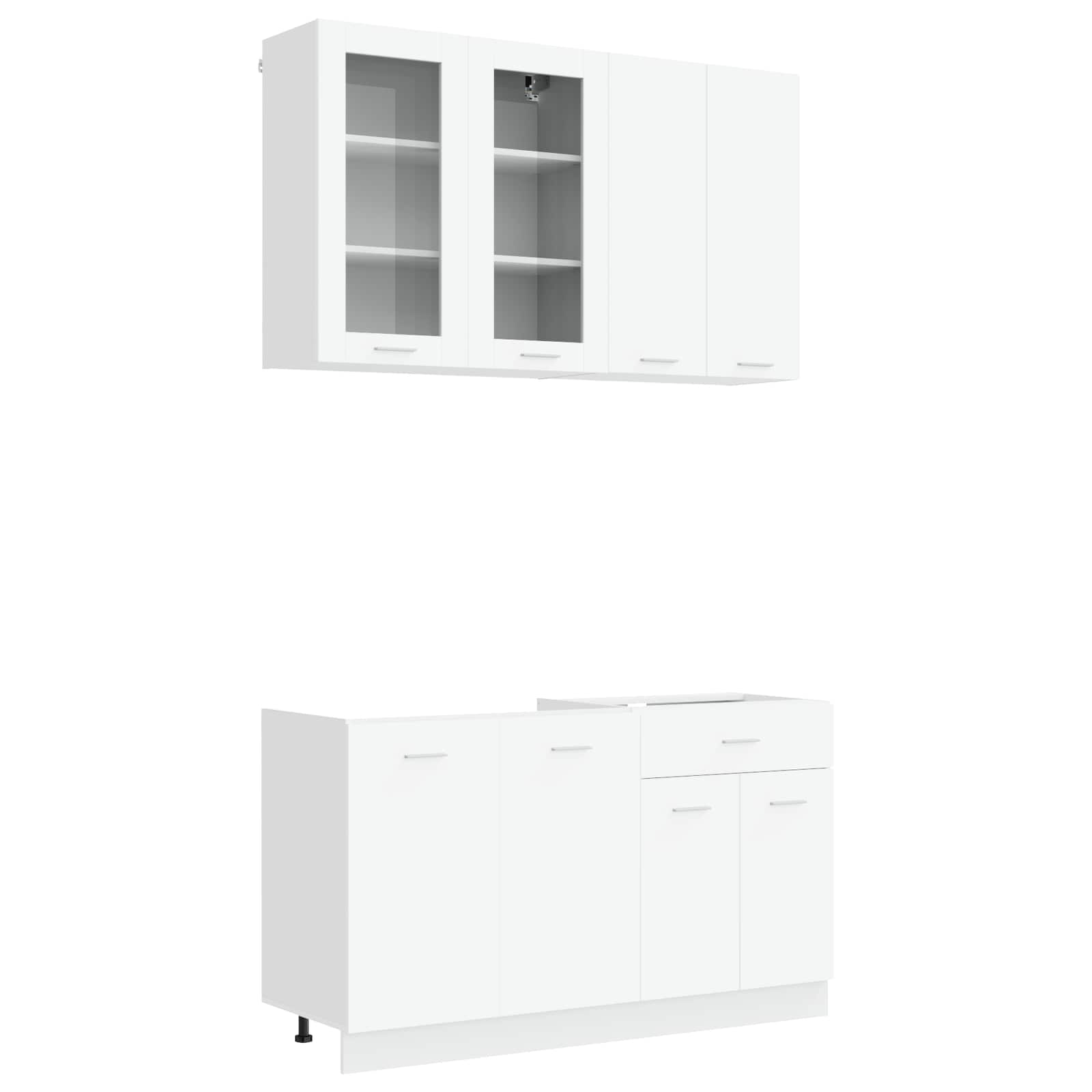 Μονάδα κουζίνας LYON 4 pcs Λευκό Επεξεργασμένο Ξύλο - Pakobazaar