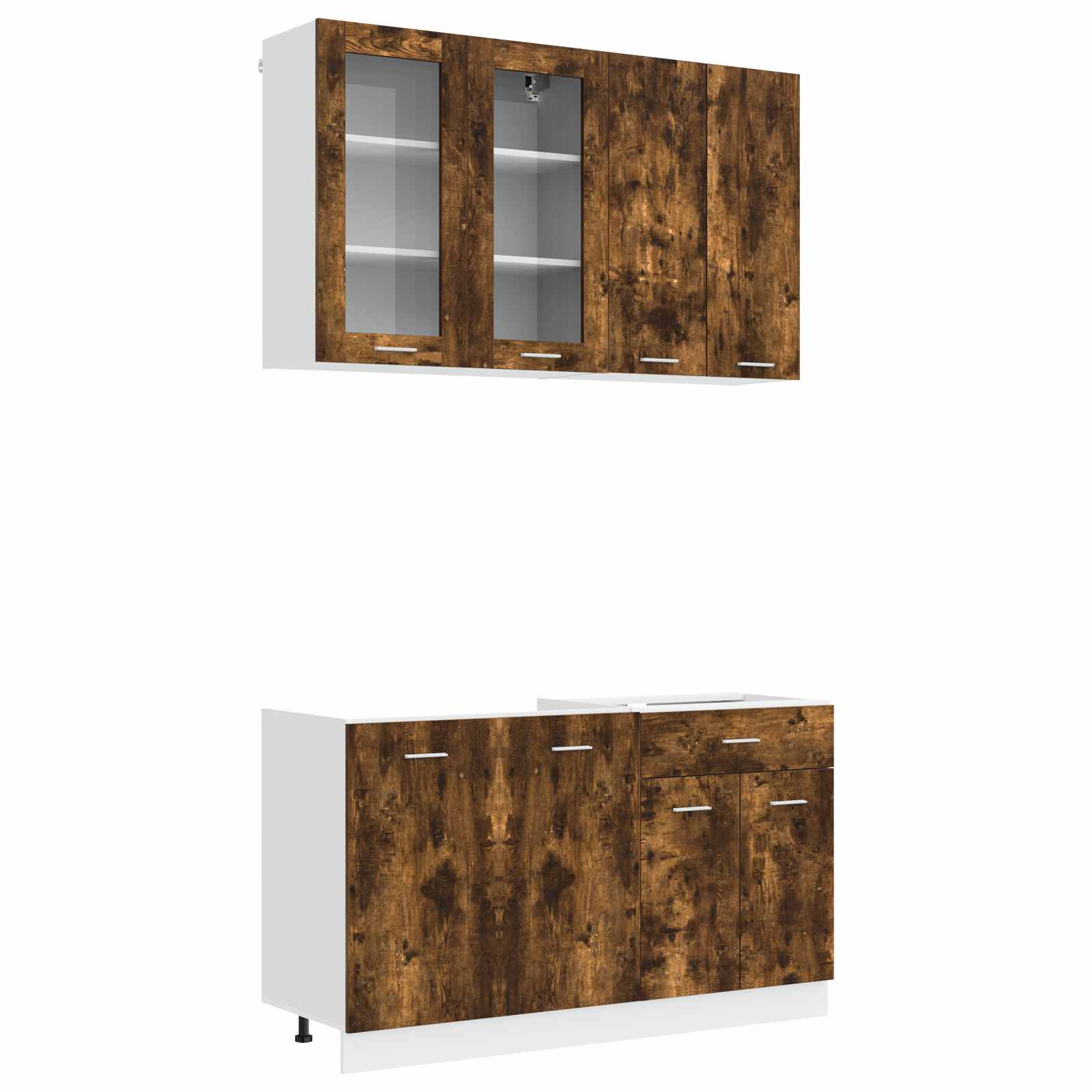 Μονάδα κουζίνας LYON 4 pcs Καπνισμένο Ξύλο Δρυός - Pakobazaar