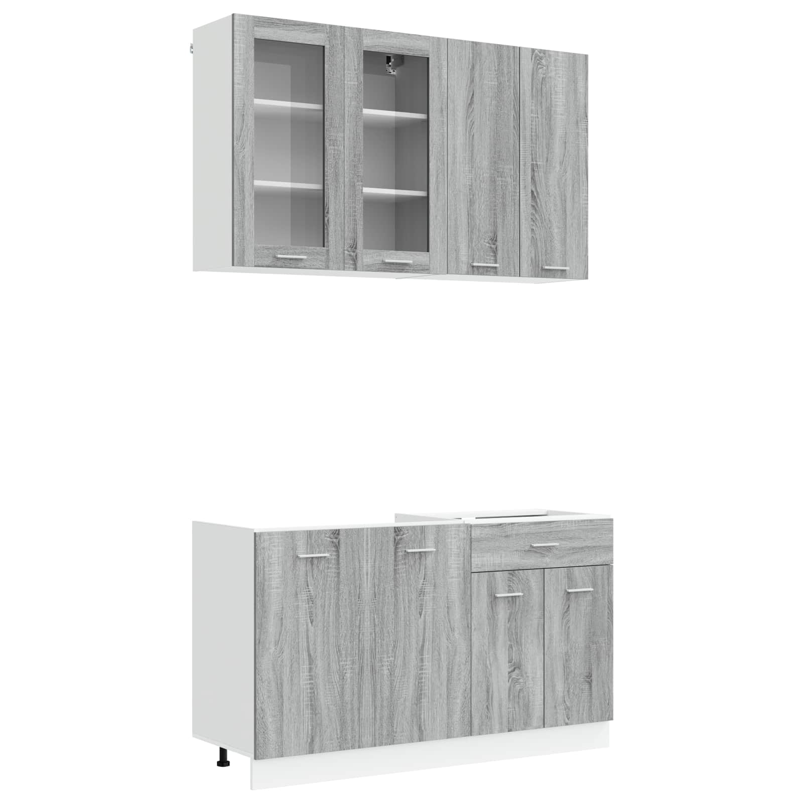 Μονάδα κουζίνας LYON 4 pcs Γκρι Sonoma Επεξεργασμένο Ξύλο