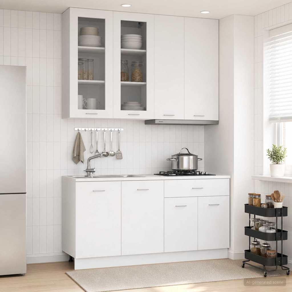 Μονάδα κουζίνας LYON 4 pcs Λευκό Επεξεργασμένο Ξύλο