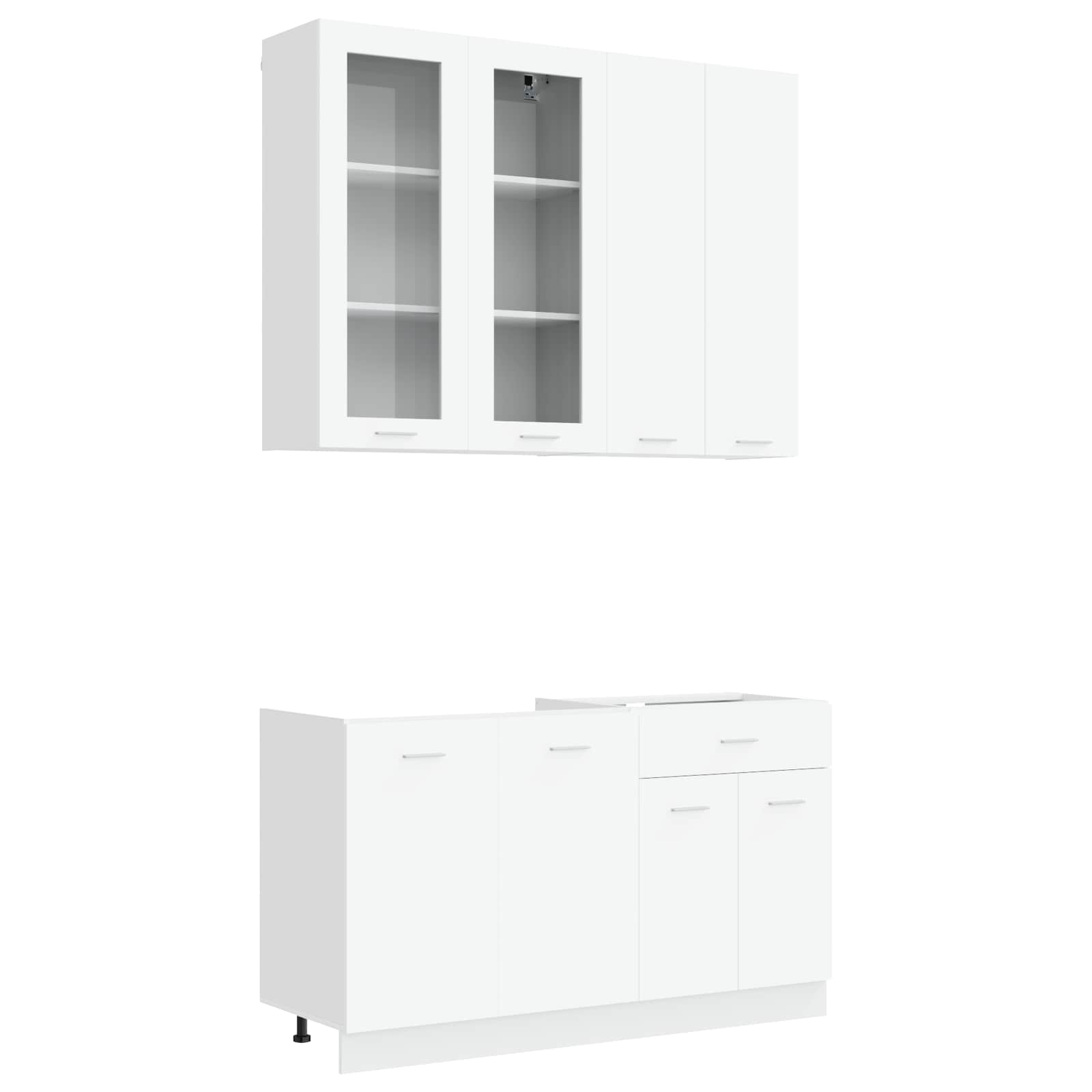 Μονάδα κουζίνας LYON 4 pcs Λευκό Επεξεργασμένο Ξύλο