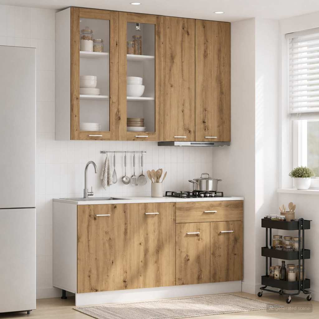 Μονάδα κουζίνας LYON 4 pcs Artisan Δρυς Επεξεργασμένο Ξύλο - Pakobazaar