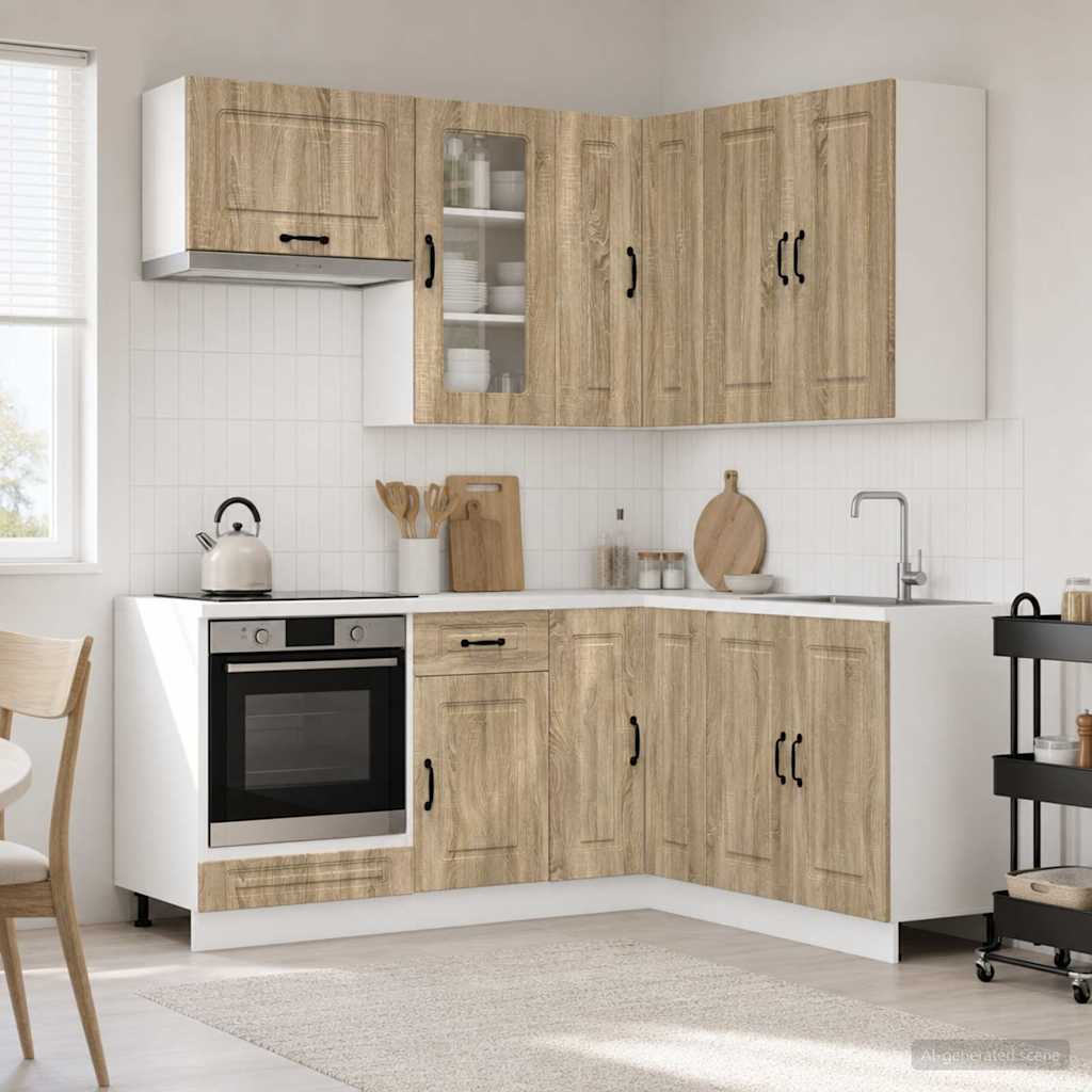 Μονάδα κουζίνας KALMAR 8 pcs Sonoma Δρυς Επεξεργασμένο Ξύλο - Pakobazaar