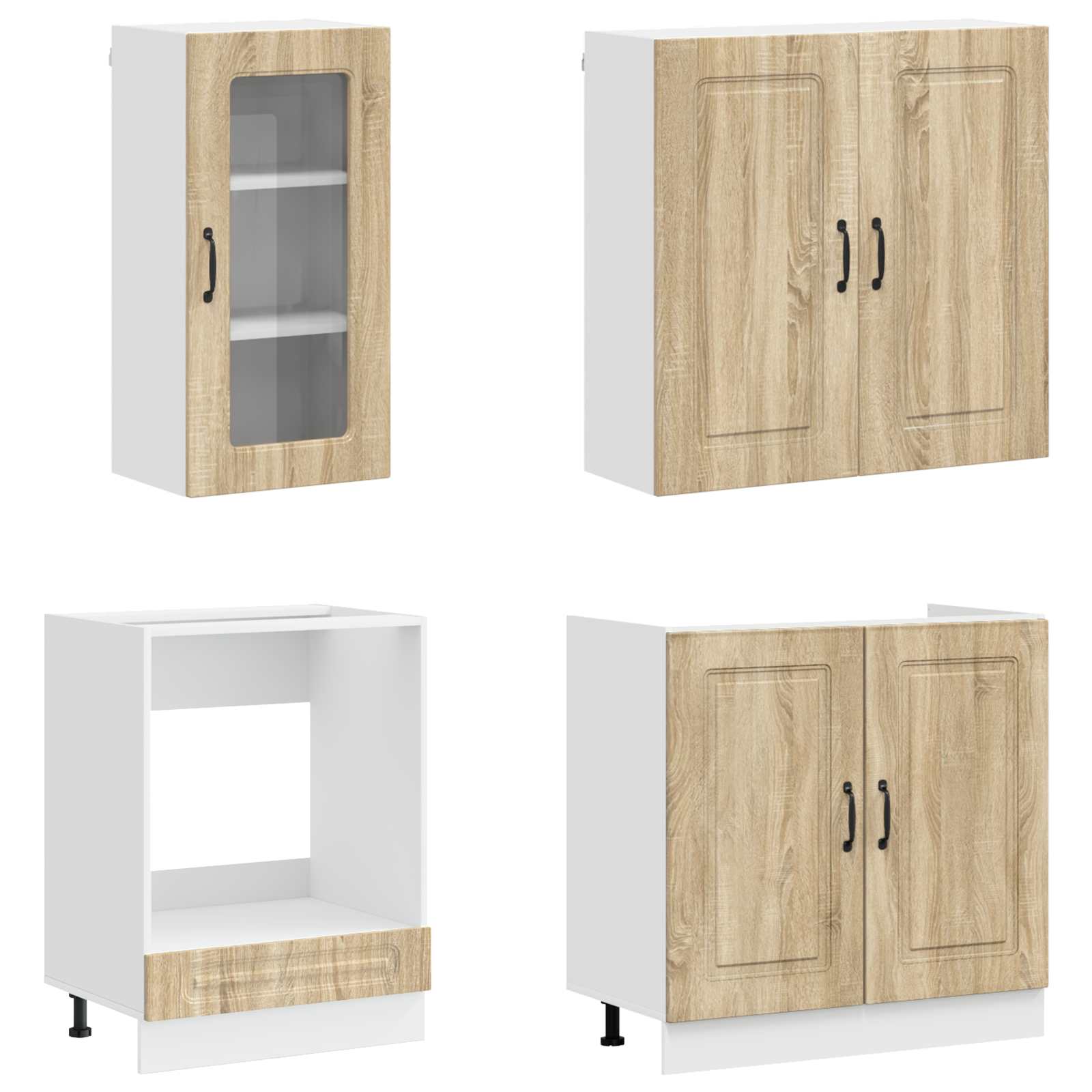 Μονάδα κουζίνας KALMAR 8 pcs Sonoma Δρυς Επεξεργασμένο Ξύλο - Pakobazaar
