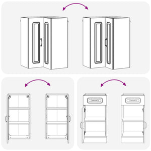 Μονάδα κουζίνας KALMAR 8 pcs Καπνισμένο Ξύλο Δρυός - Pakobazaar