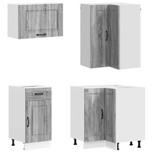 Μονάδα κουζίνας KALMAR 8 pcs Γκρι Sonoma Επεξεργασμένο Ξύλο - Pakobazaar