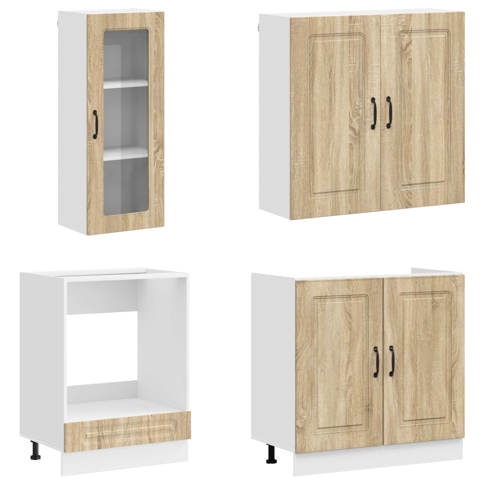 Μονάδα κουζίνας KALMAR 8 pcs Sonoma Δρυς Επεξεργασμένο Ξύλο - Pakobazaar