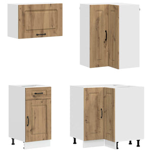 Μονάδα κουζίνας KALMAR 8 pcs Artisan Δρυς Επεξεργασμένο Ξύλο - Pakobazaar