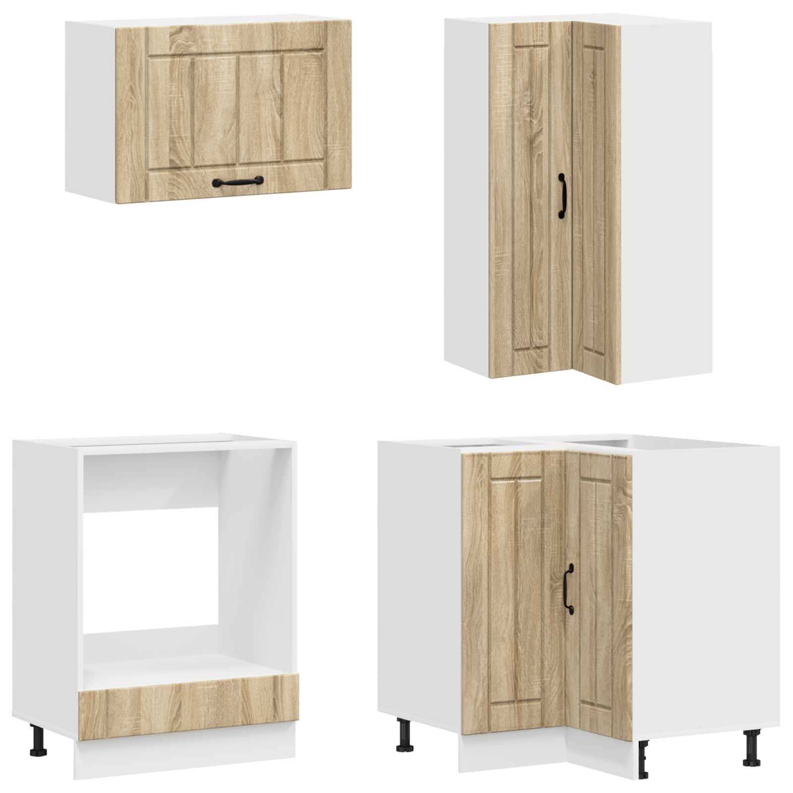 Μονάδα κουζίνας LUCCA 8 pcs Sonoma Δρυς Επεξεργασμένο Ξύλο - Pakobazaar