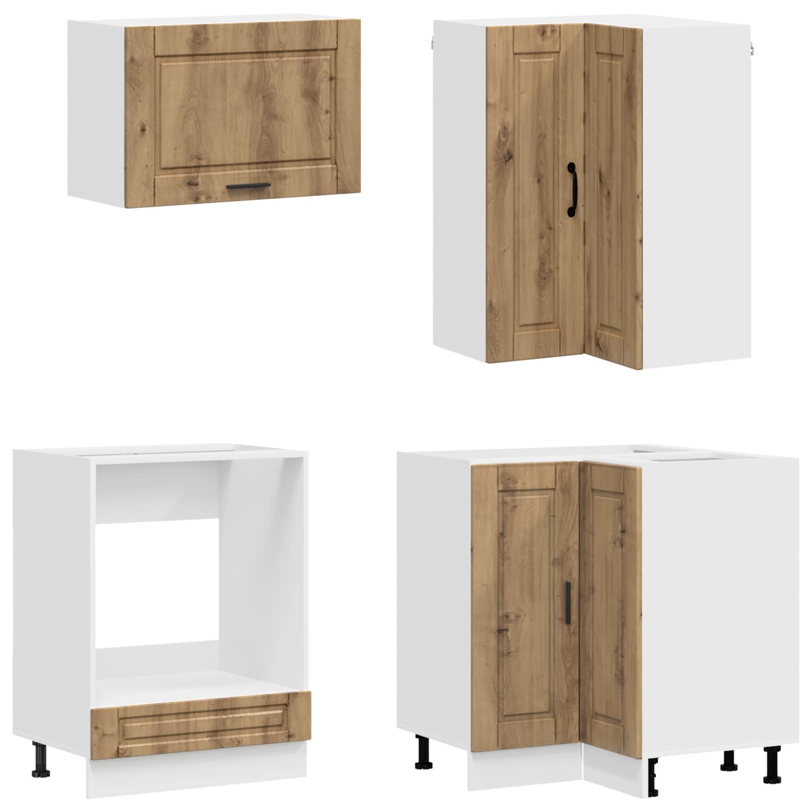 Μονάδα κουζίνας PORTO 8 pcs Artisan Δρυς Επεξεργασμένο Ξύλο - Pakobazaar