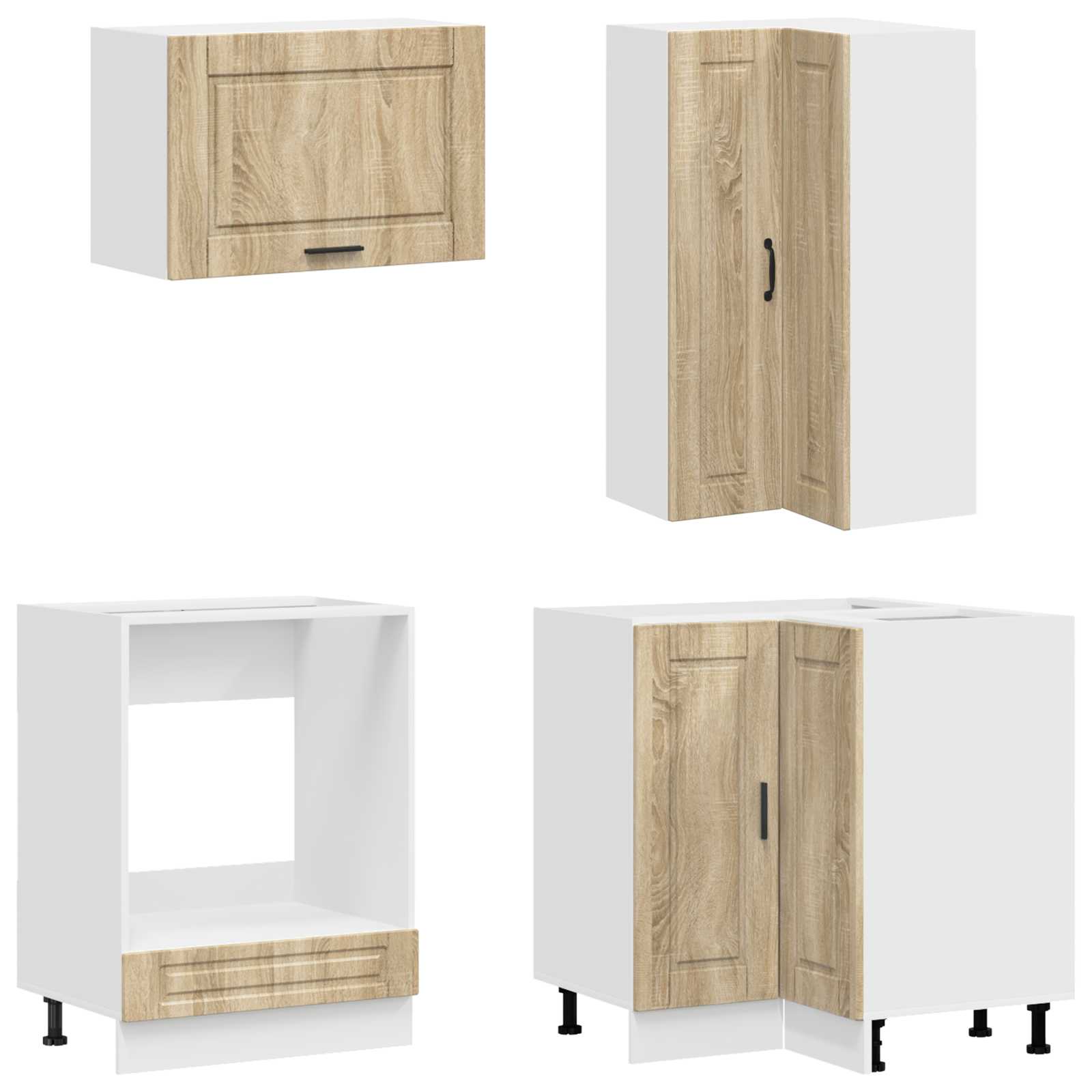 Μονάδα κουζίνας PORTO 8 pcs Sonoma Δρυς Επεξεργασμένο Ξύλο - Pakobazaar