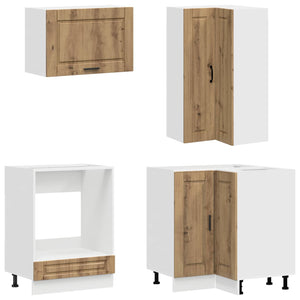 Μονάδα κουζίνας PORTO 8 pcs Artisan Δρυς Επεξεργασμένο Ξύλο - Pakobazaar