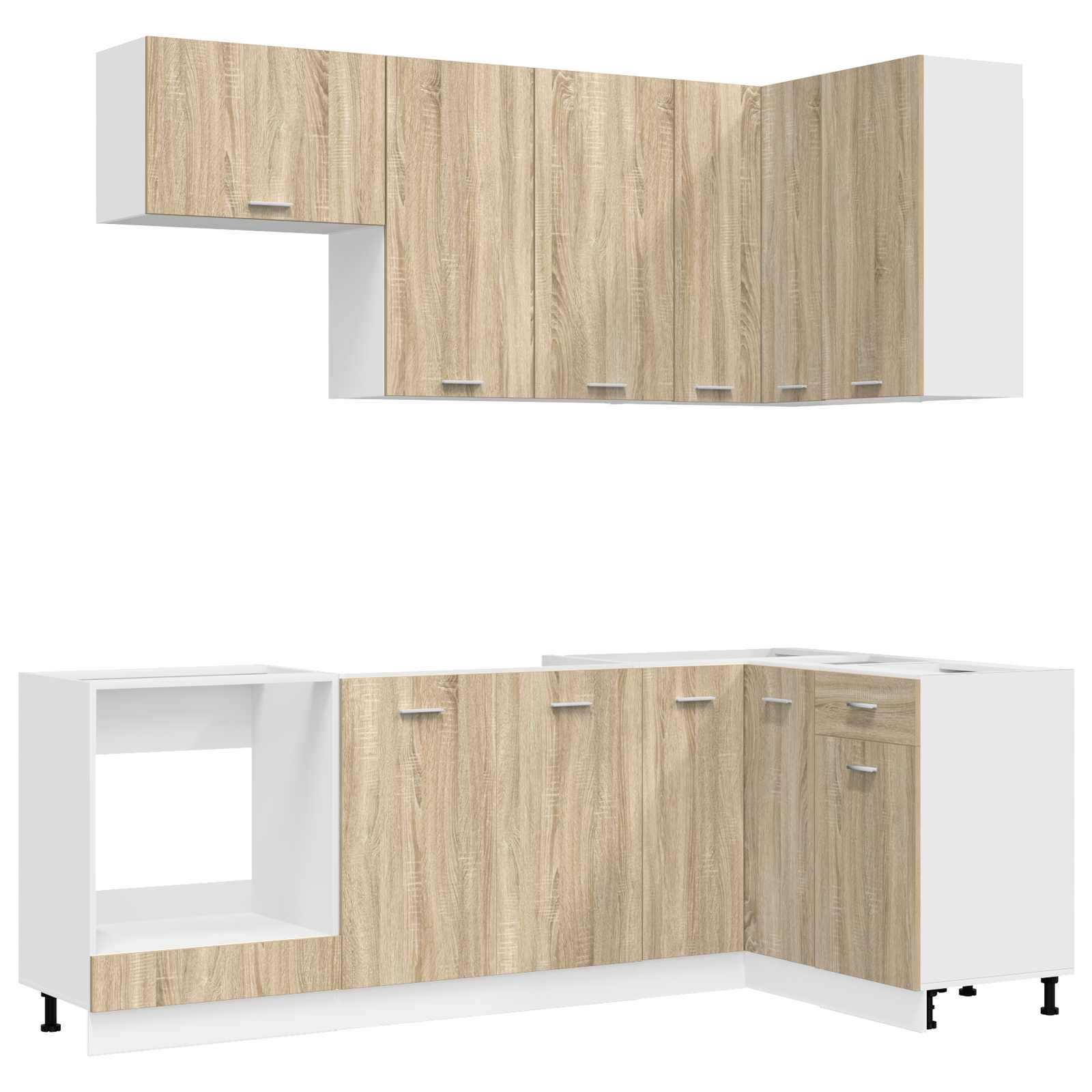Μονάδα κουζίνας LYON 8 pcs Sonoma Δρυς Επεξεργασμένο Ξύλο