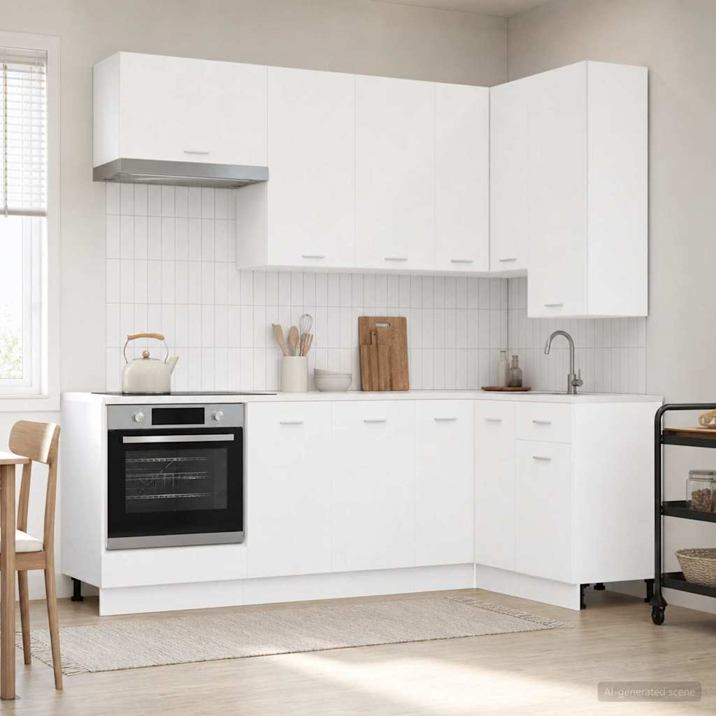 Μονάδα κουζίνας LYON 8 pcs Λευκό Επεξεργασμένο Ξύλο