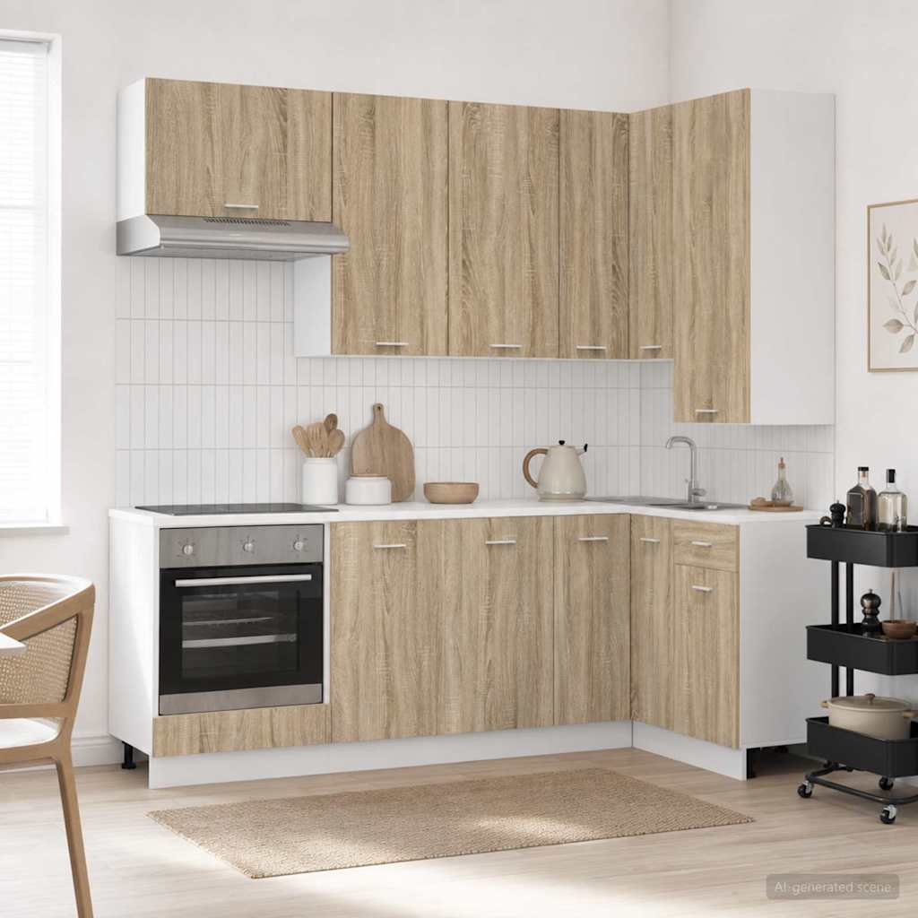 Μονάδα κουζίνας LYON 8 pcs Sonoma Δρυς Επεξεργασμένο Ξύλο