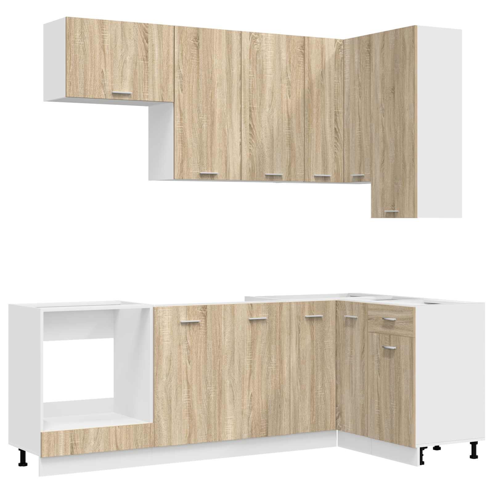 Μονάδα κουζίνας LYON 8 pcs Sonoma Δρυς Επεξεργασμένο Ξύλο