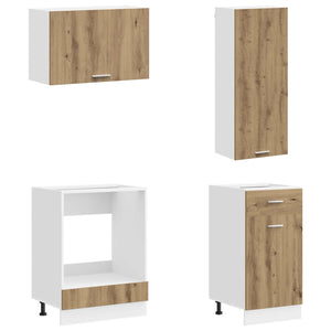 Μονάδα κουζίνας LYON 8 pcs Artisan Δρυς Επεξεργασμένο Ξύλο - Pakobazaar