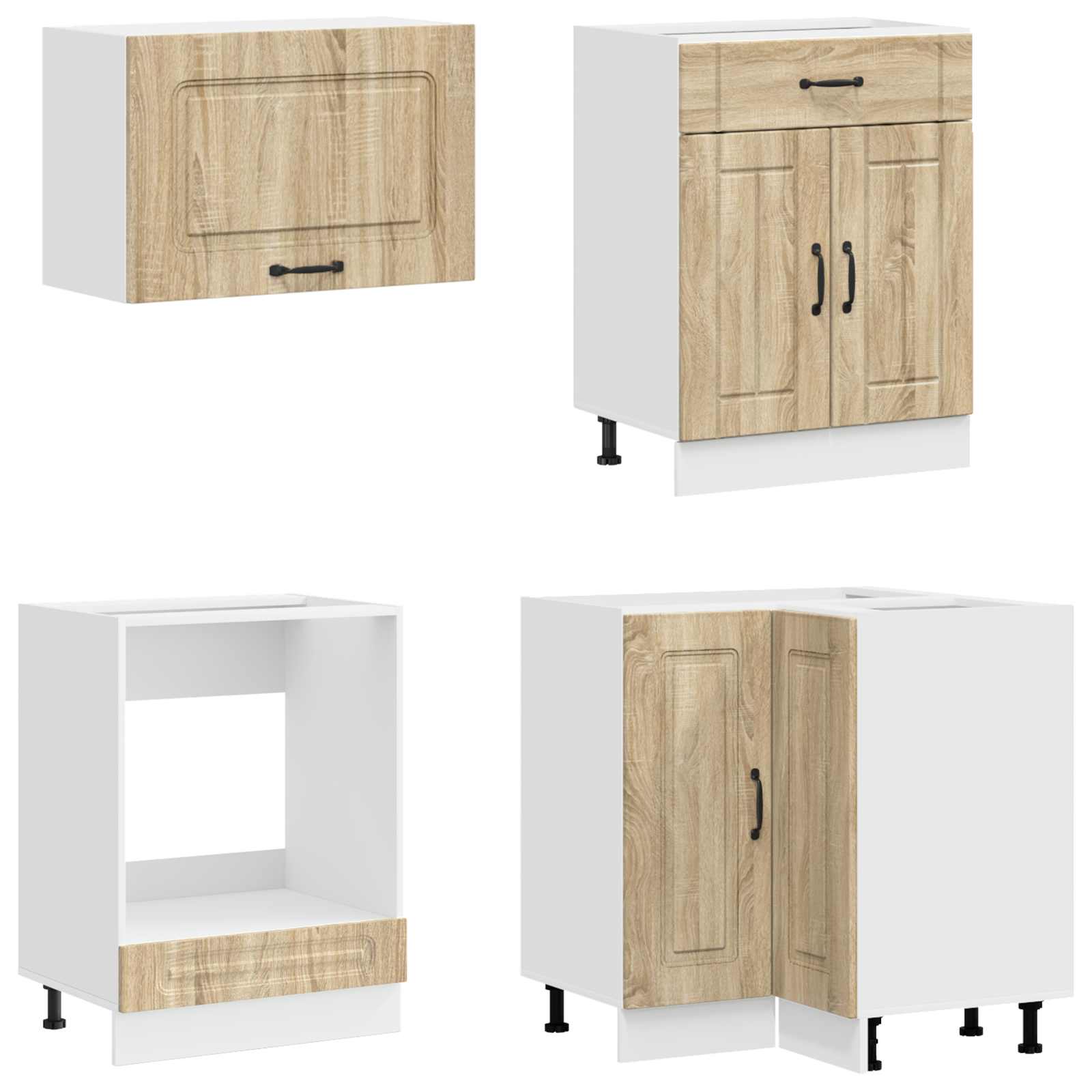 Μονάδα κουζίνας KALMAR 8 pcs Sonoma Δρυς Επεξεργασμένο Ξύλο - Pakobazaar