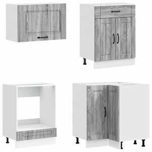 Μονάδα κουζίνας KALMAR 8 pcs Γκρι Sonoma Επεξεργασμένο Ξύλο - Pakobazaar