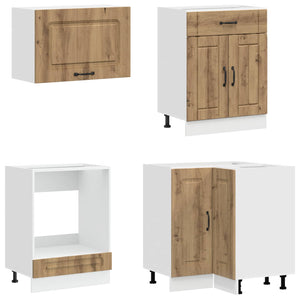 Μονάδα κουζίνας KALMAR 8 pcs Artisan Δρυς Επεξεργασμένο Ξύλο - Pakobazaar