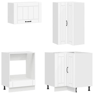 Μονάδα κουζίνας LUCCA 8 pcs Λευκό Επεξεργασμένο Ξύλο - Pakobazaar