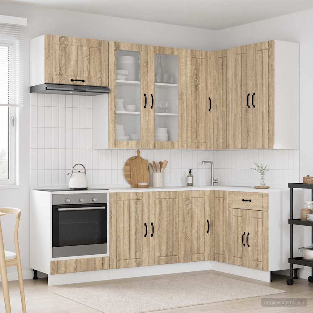 Μονάδα κουζίνας LUCCA 8 pcs Sonoma Δρυς Επεξεργασμένο Ξύλο