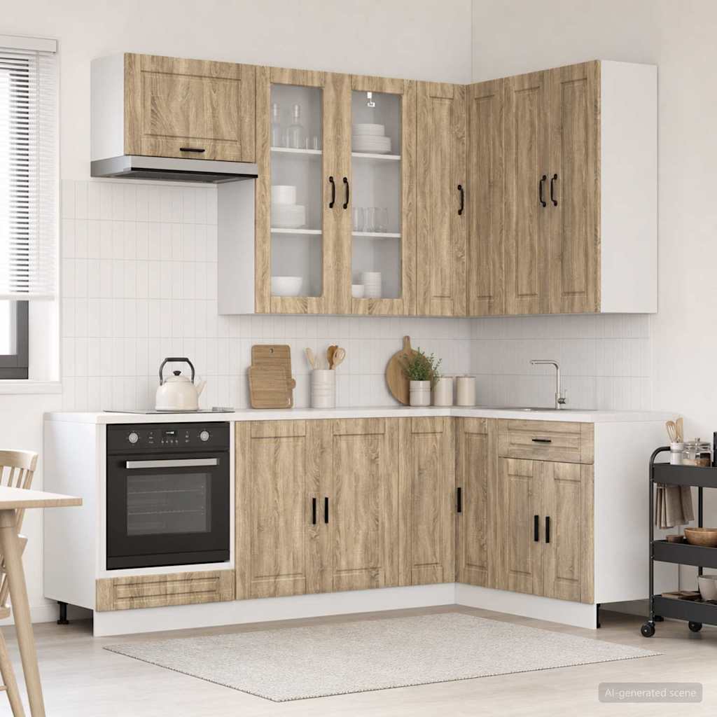 Μονάδα κουζίνας PORTO 8 pcs Sonoma Δρυς Επεξεργασμένο Ξύλο
