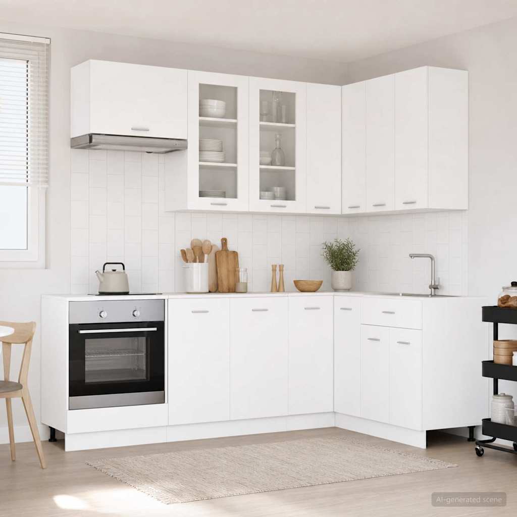 Μονάδα κουζίνας LYON 8 pcs Λευκό Επεξεργασμένο Ξύλο
