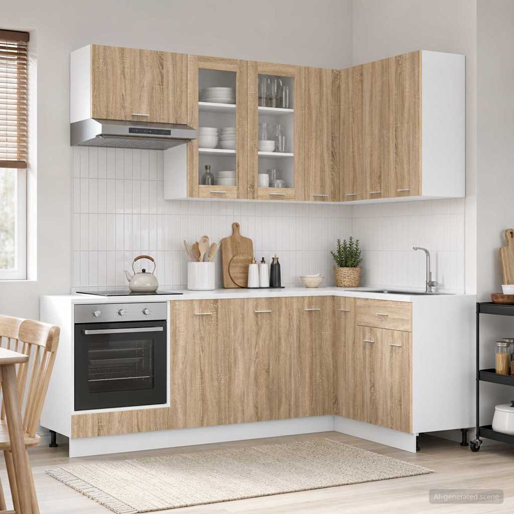 Μονάδα κουζίνας LYON 8 pcs Sonoma Δρυς Επεξεργασμένο Ξύλο