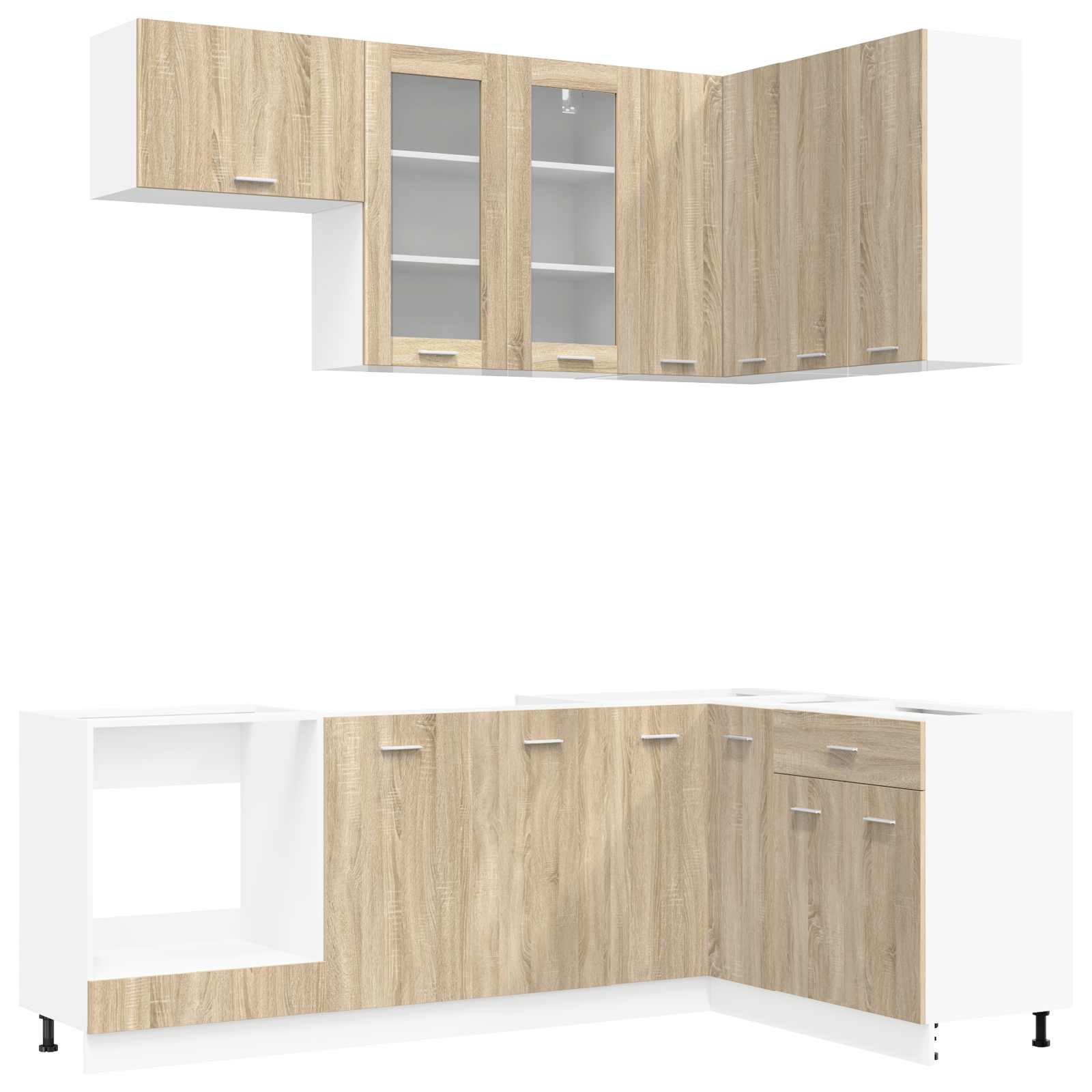 Μονάδα κουζίνας LYON 8 pcs Sonoma Δρυς Επεξεργασμένο Ξύλο