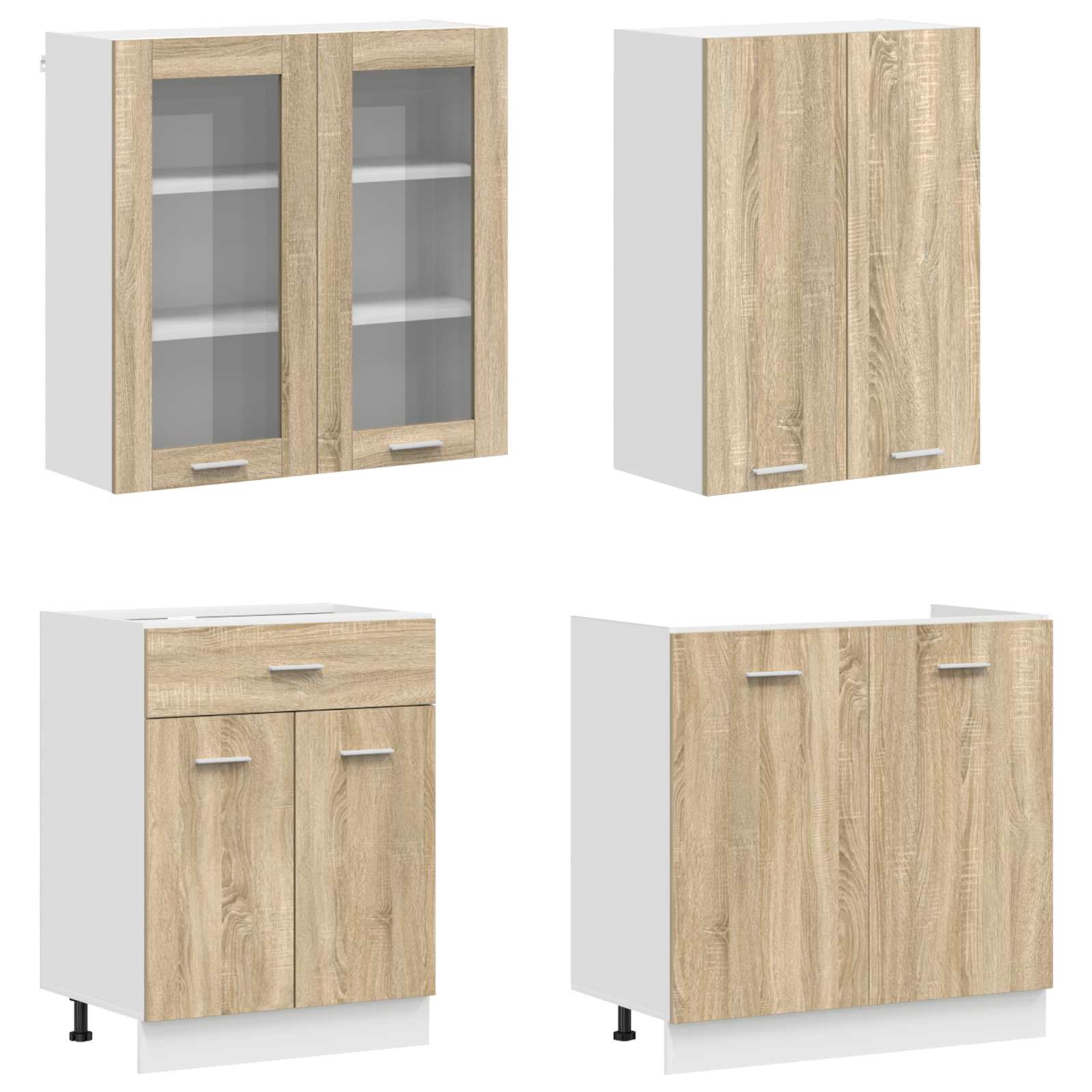 Μονάδα κουζίνας LYON 8 pcs Sonoma Δρυς Επεξεργασμένο Ξύλο