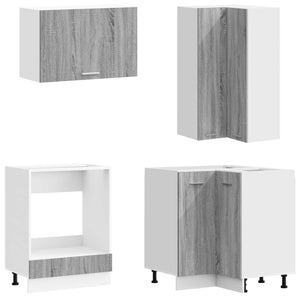 Μονάδα κουζίνας LYON 8 pcs Γκρι Sonoma Επεξεργασμένο Ξύλο - Pakobazaar