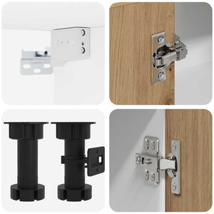 Μονάδα κουζίνας LYON 8 pcs Artisan Δρυς Επεξεργασμένο Ξύλο - Pakobazaar