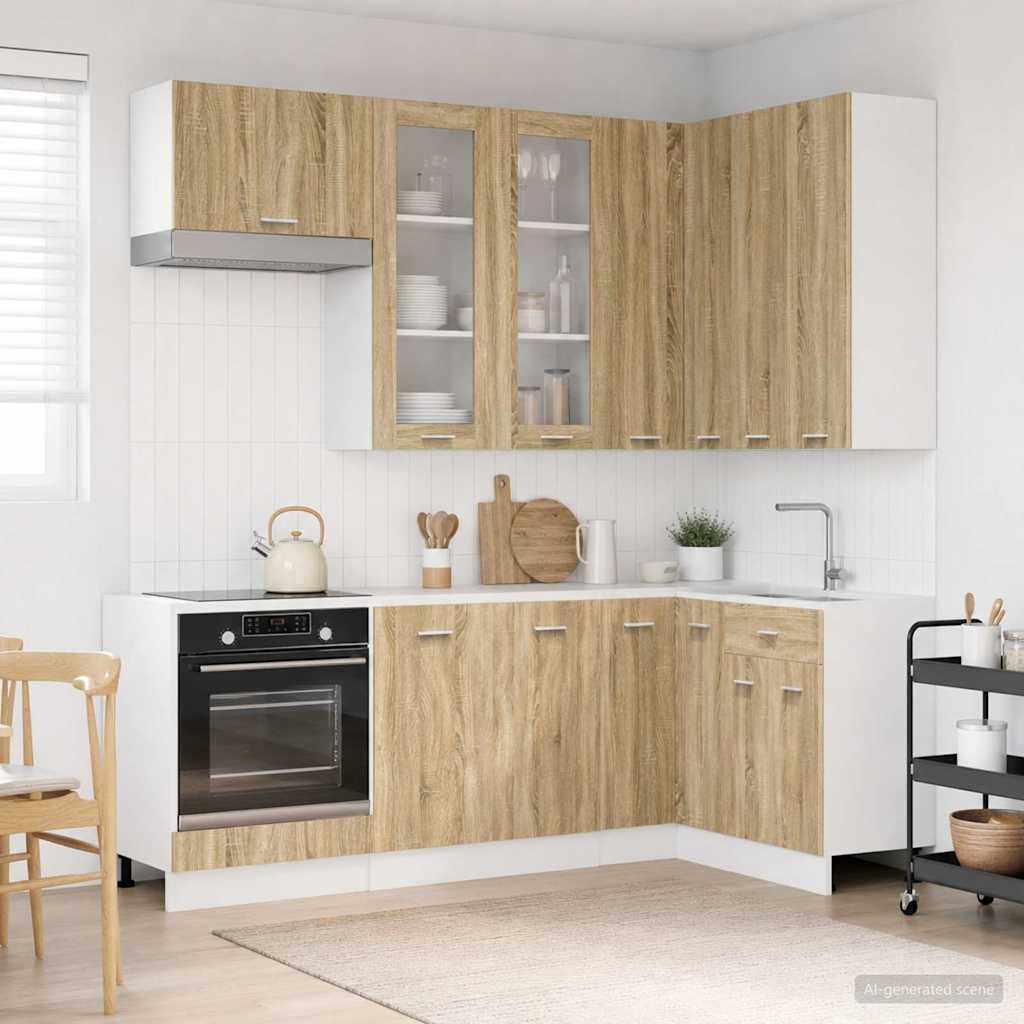 Μονάδα κουζίνας LYON 8 pcs Sonoma Δρυς Επεξεργασμένο Ξύλο