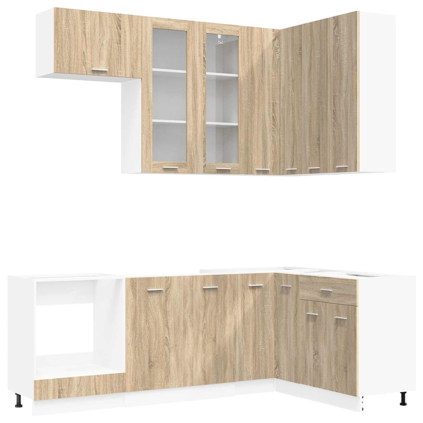 Μονάδα κουζίνας LYON 8 pcs Sonoma Δρυς Επεξεργασμένο Ξύλο