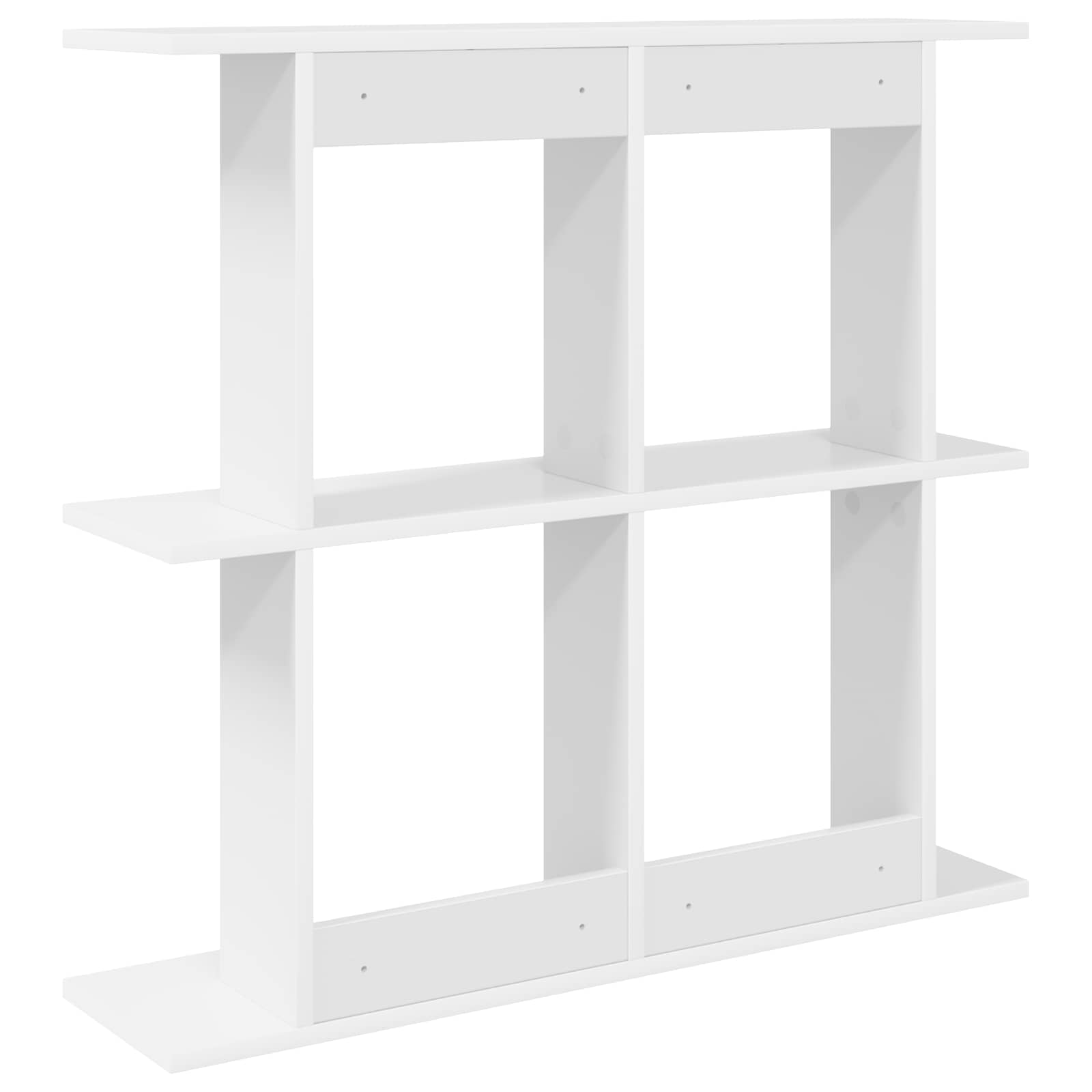 Ράφι Τοίχου Επιτοίχιο Λευκό 80 x 20 x 75 εκ Επεξεργασμένο Ξύλο - Pakobazaar